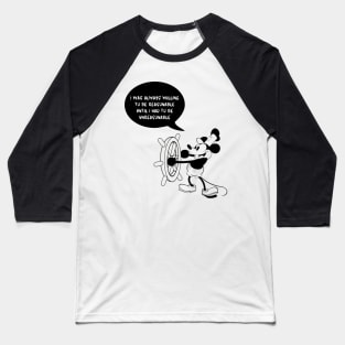 Steamboat Willie - Classic Cartoon Baseball T-Shirt